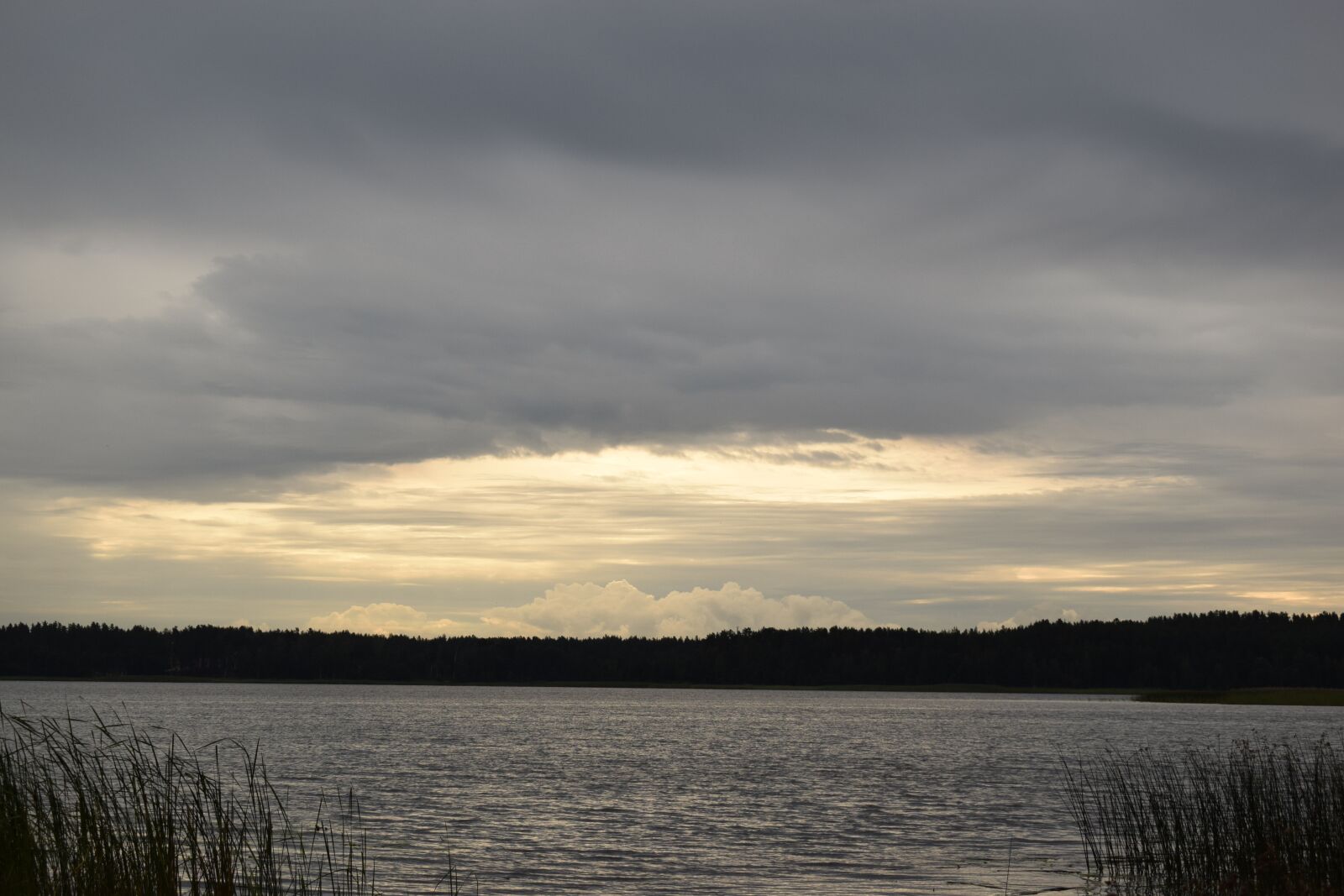 Nikon D3300 sample photo. Sunset, lake, clouds photography