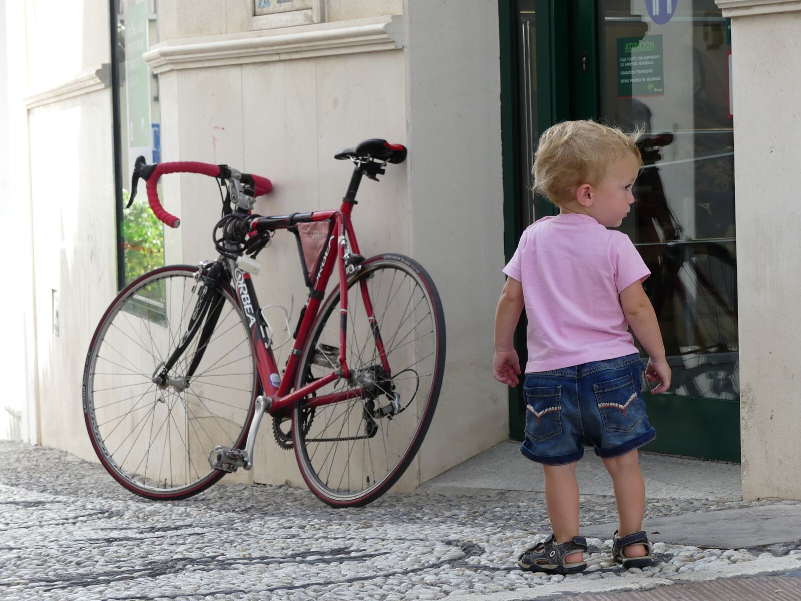 Panasonic Lumix DMC-FZ300 sample photo. Child, boy, road bike photography