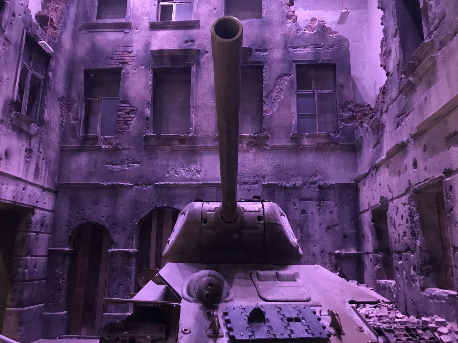 Apple iPhone 7 Plus sample photo. Battle, tank, near, concrete photography