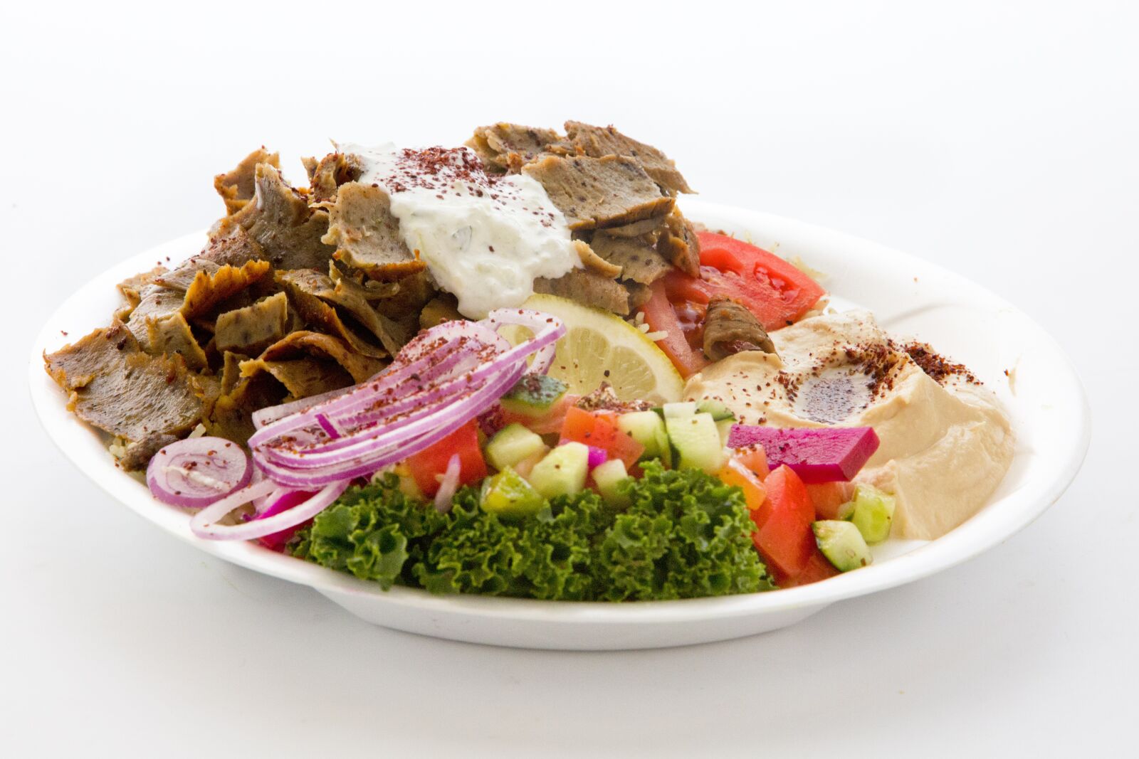 Canon EF 70-200mm F2.8L IS USM sample photo. Gyros, doner, hummus photography