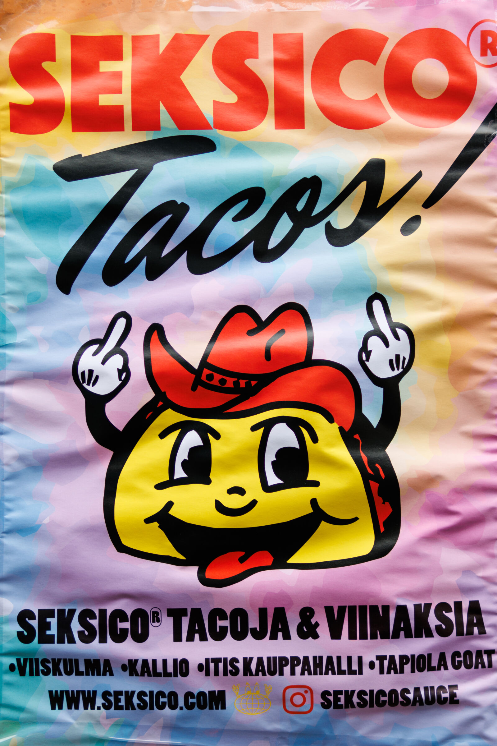 Canon EOS R7 sample photo. Seksico tacos poster photography