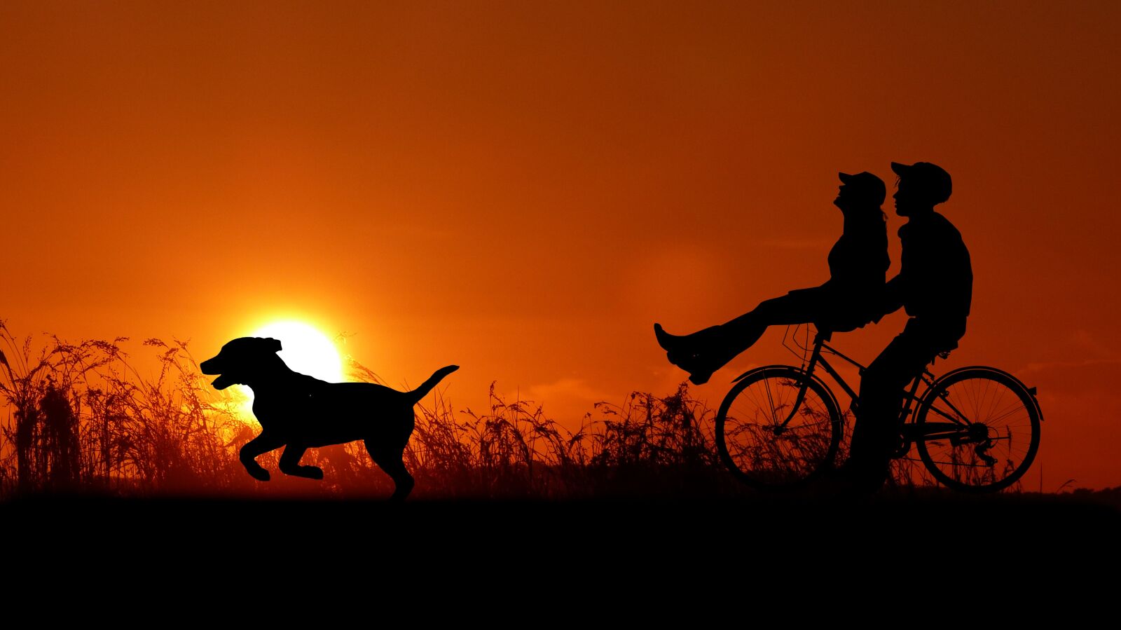 Panasonic Lumix DMC-FZ200 sample photo. Sunset, couple, bike photography