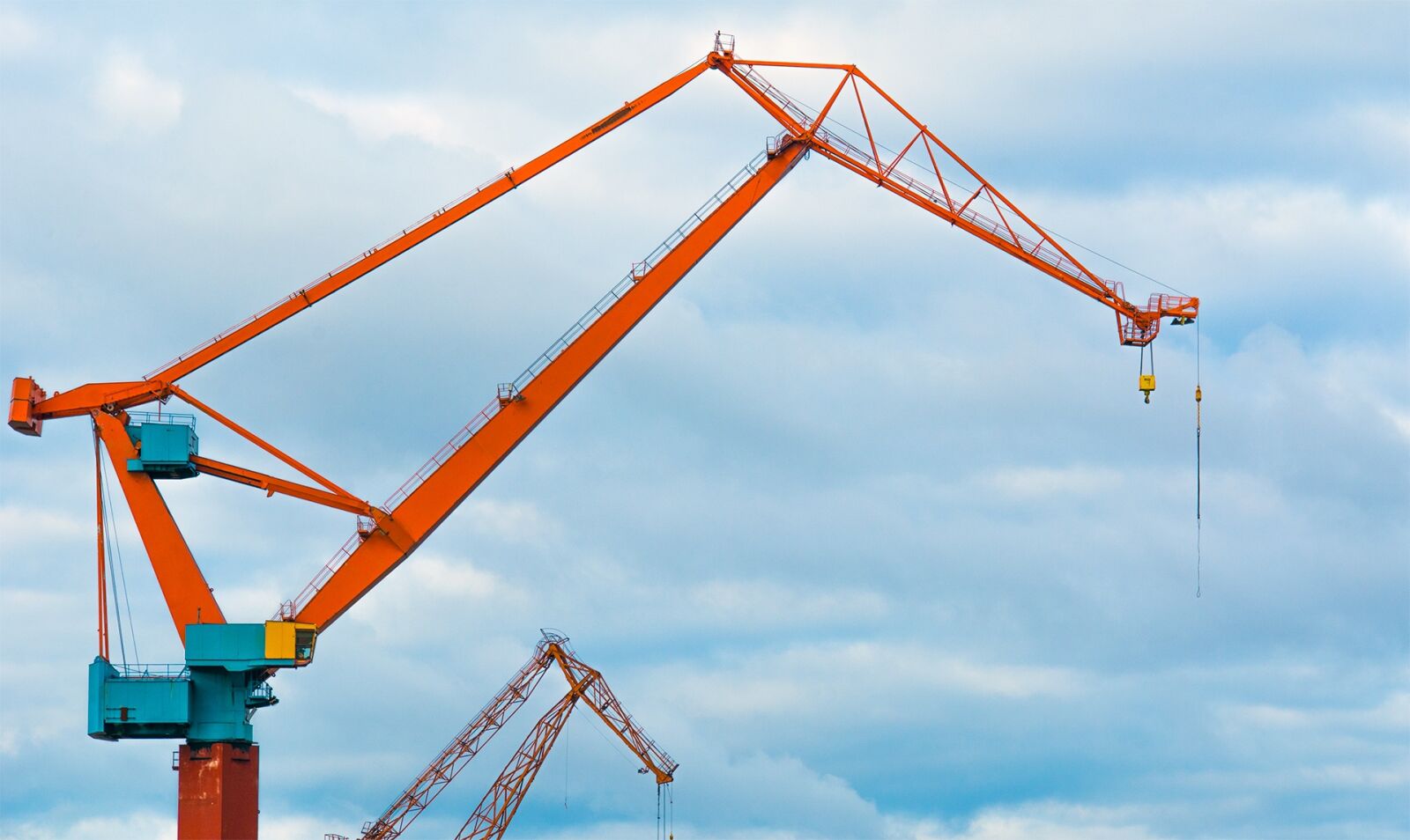 Nikon D7100 sample photo. Crane, cranes, blue sky photography