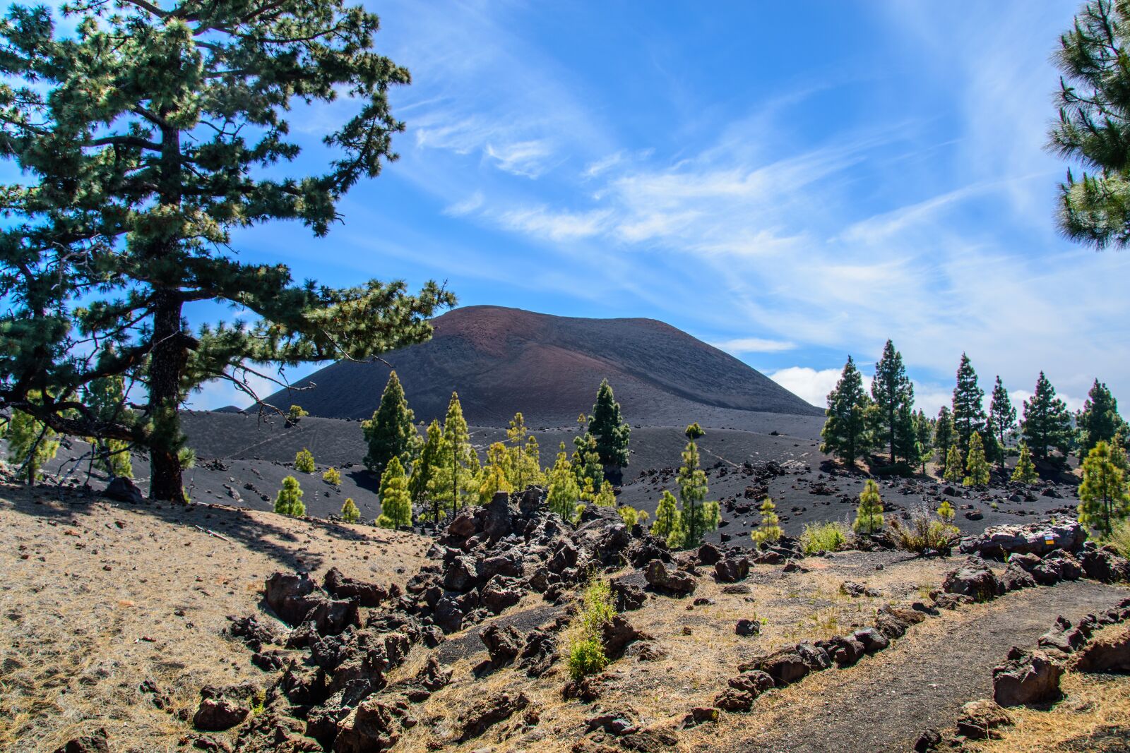 Nikon D5500 sample photo. Volcano, chinyero, tenerife photography