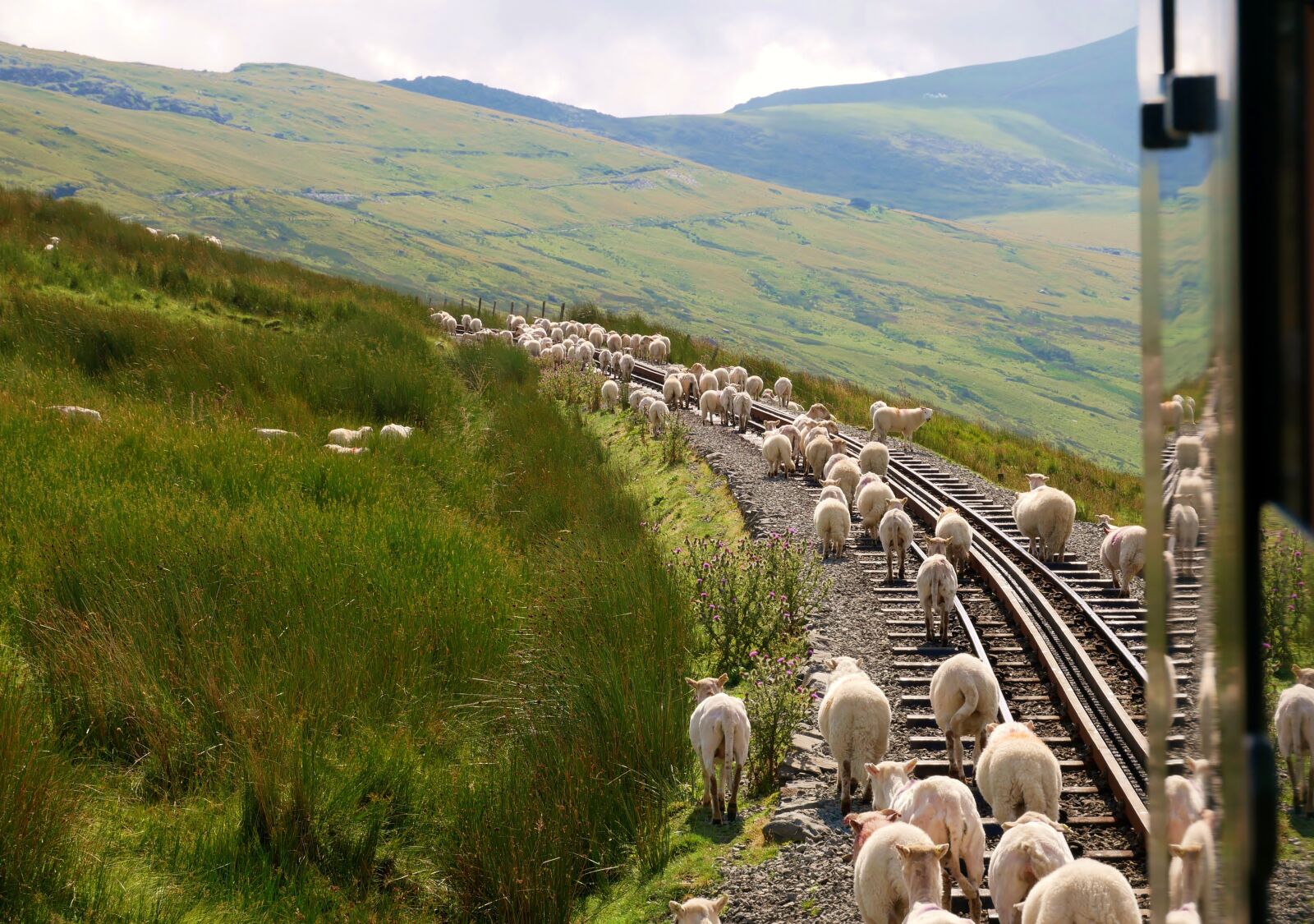 Panasonic Lumix DMC-G85 (Lumix DMC-G80) sample photo. Snowdonia, mountain, railway photography