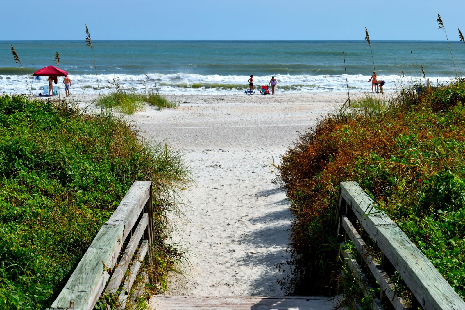Nikon D3300 sample photo. Walkway, beach, ocean photography