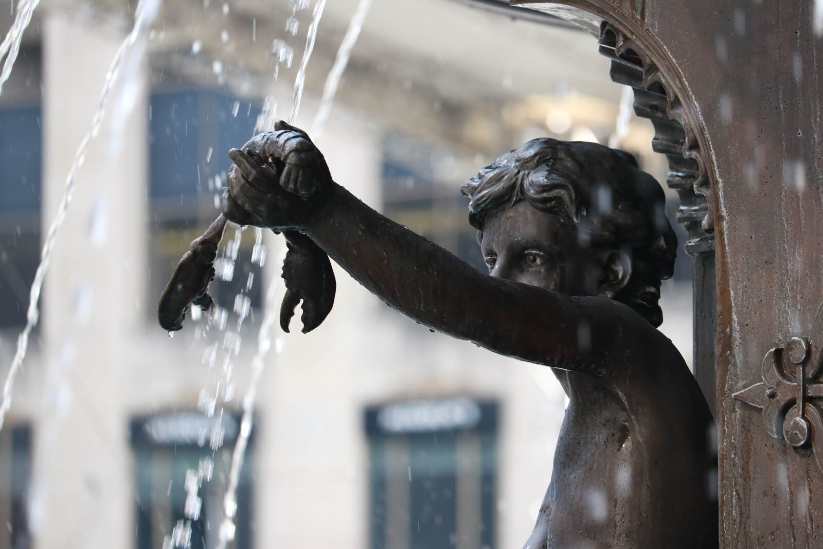 Canon EF-S 55-250mm F4-5.6 IS STM sample photo. Fountain, square, building photography