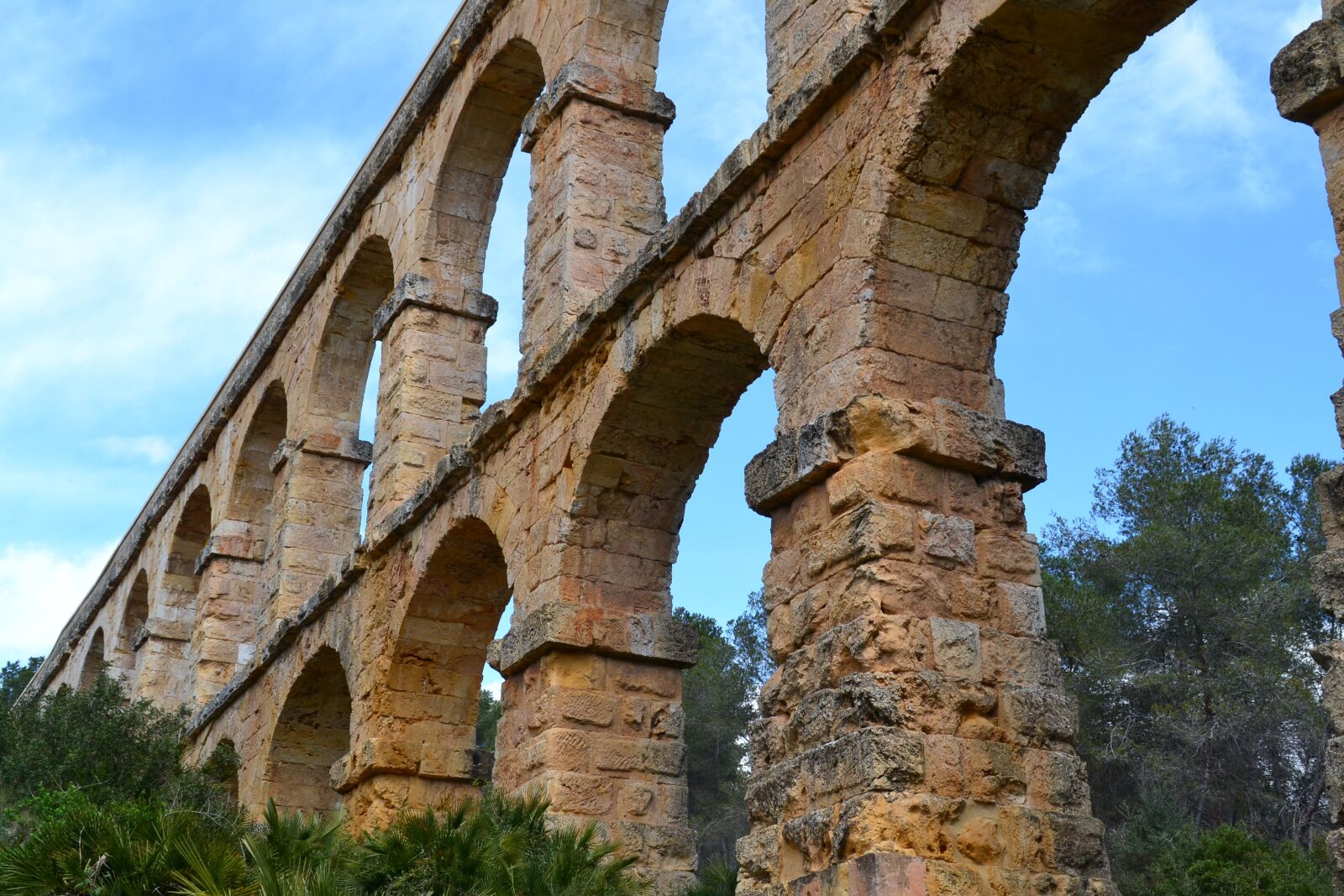 Nikon D3100 sample photo. Aqueduct, tarragona, roman civilization photography