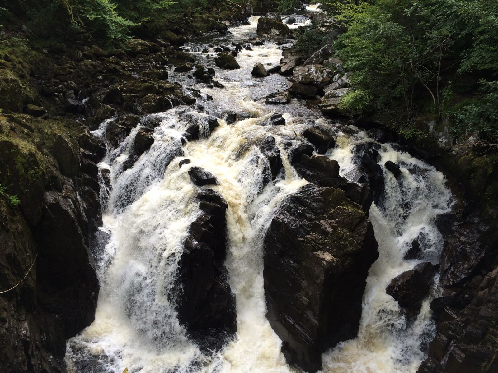 Apple iPhone 5s sample photo. Waterfall, scotland, nature photography