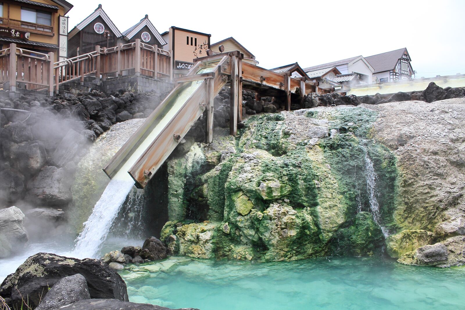 Canon EOS 7D sample photo. Kusatsu, yubatake, hot springs photography