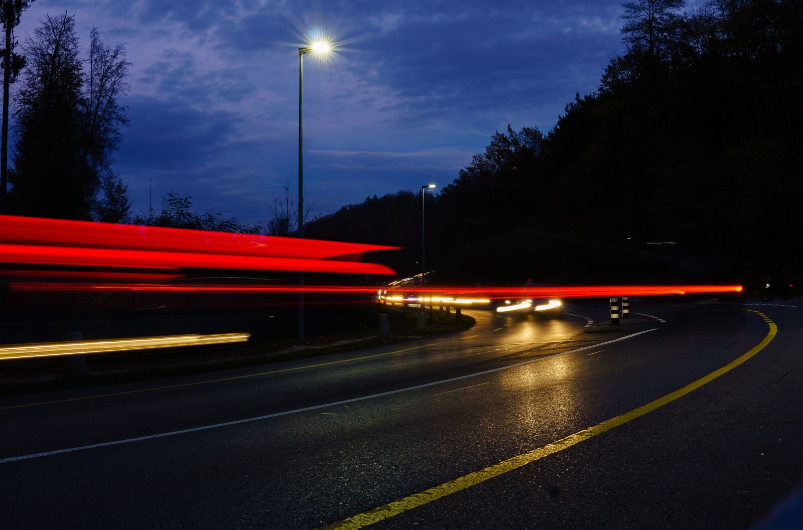 30mm F1.4 DC DN | Contemporary 016 sample photo. Lighttrail, street, motion photography