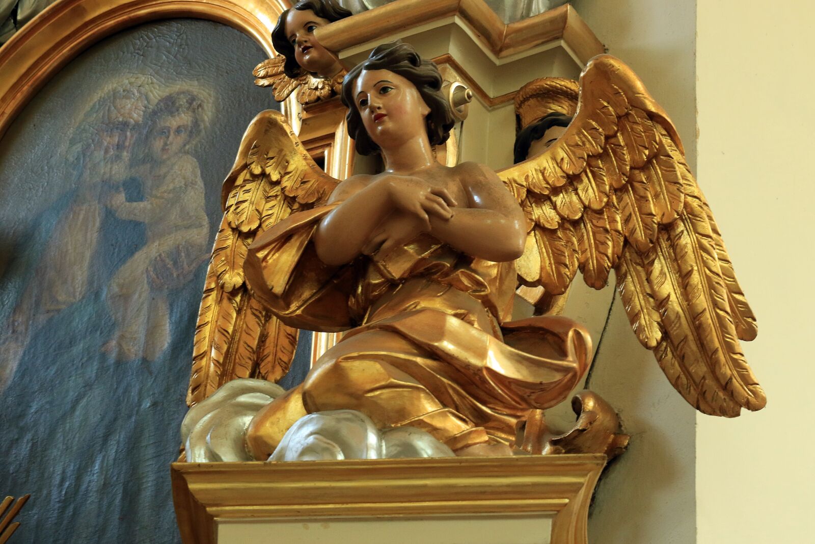 Canon EOS 7D Mark II sample photo. Angel, church, the altar photography