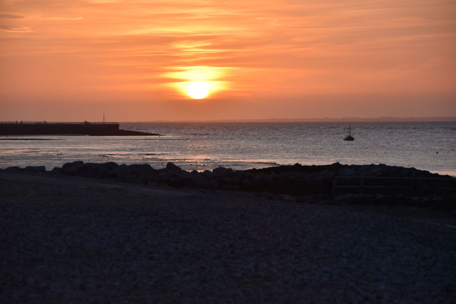 Nikon D5600 sample photo. Sunset, morecambe bay, crimson photography