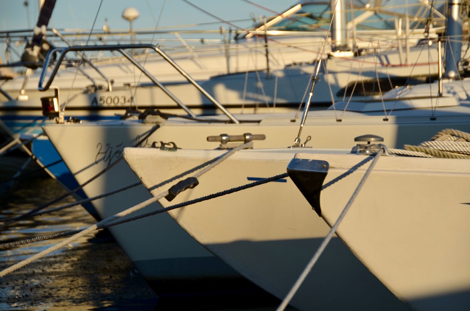 Nikon D5100 sample photo. Boats, sailing boats, evening photography