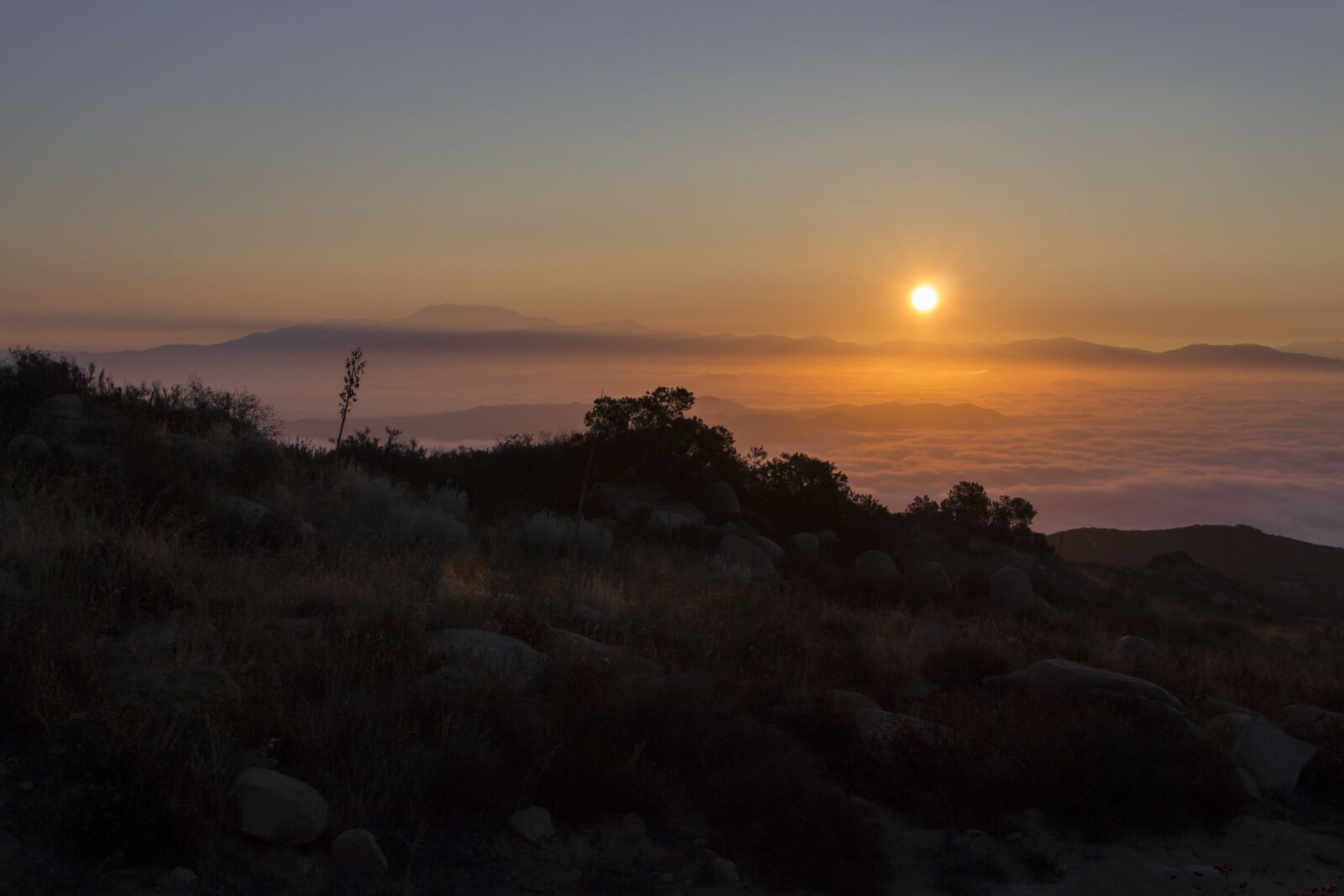 Canon EOS 70D sample photo. Sunrise, cleveland national forest photography