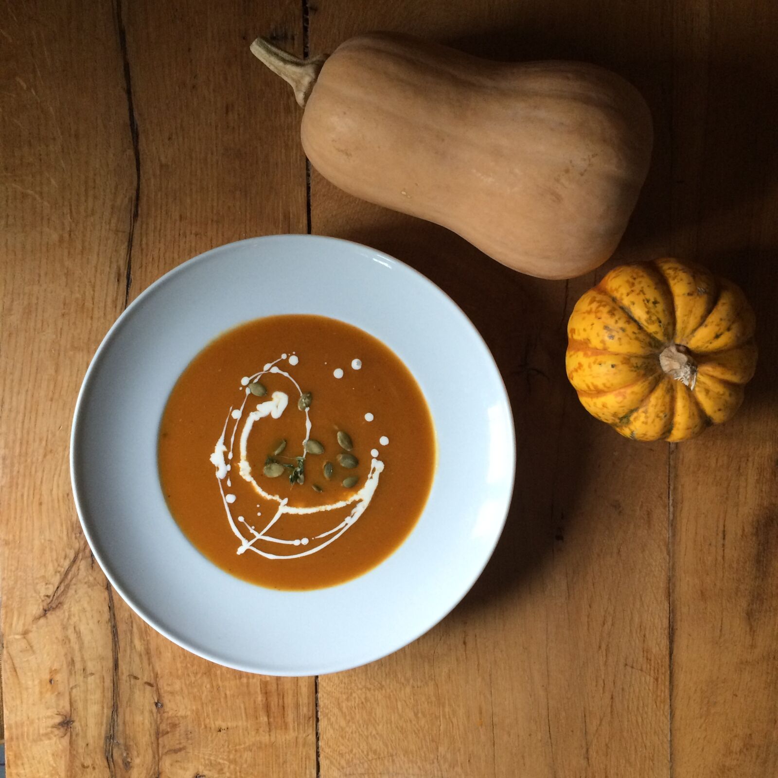 iPhone 5s back camera 4.15mm f/2.2 sample photo. Pumpkin soup, food, orange photography