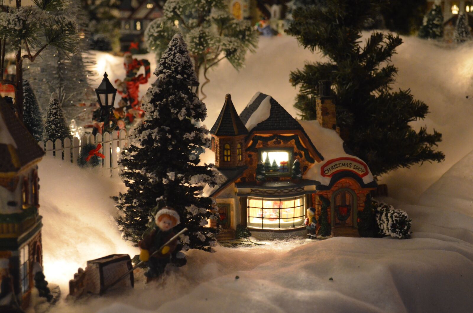 Nikon D5100 sample photo. Village, christmas, snow photography