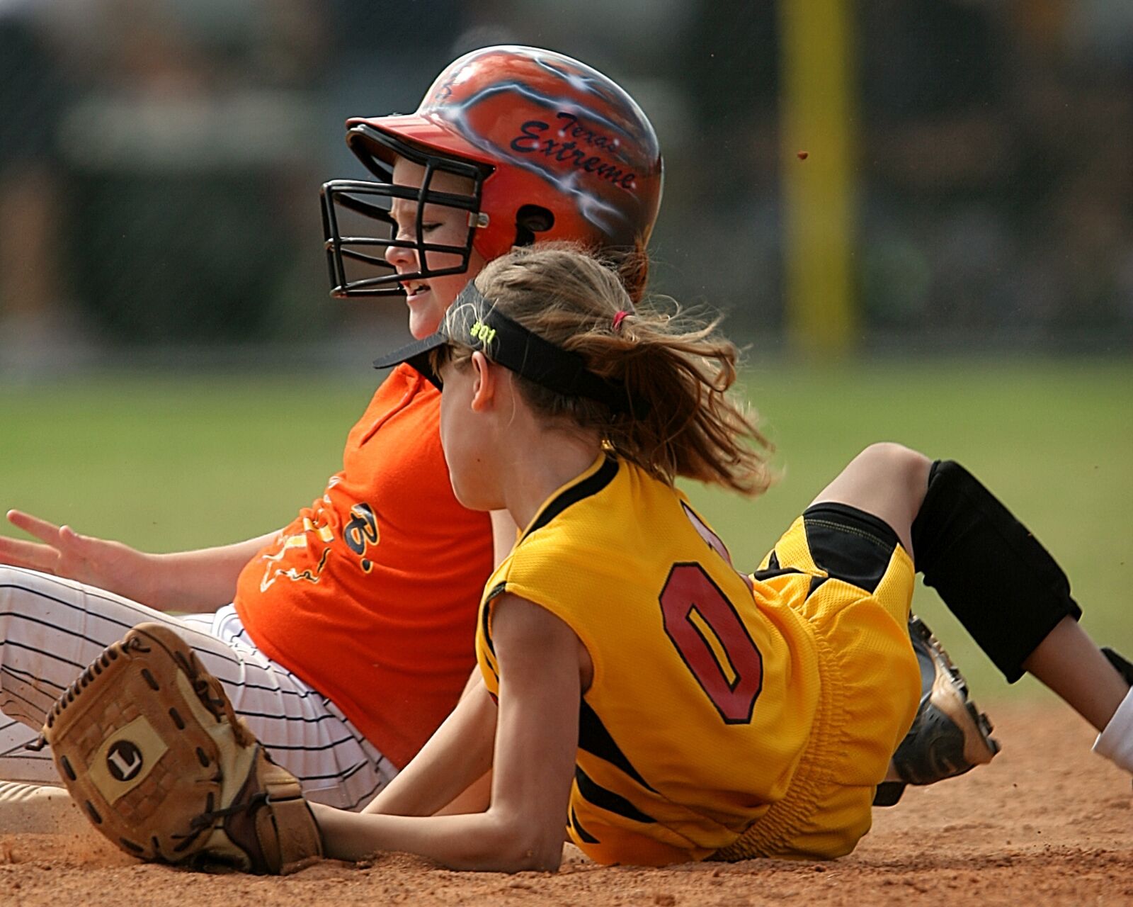 Canon EOS 20D sample photo. Softball, players, action photography