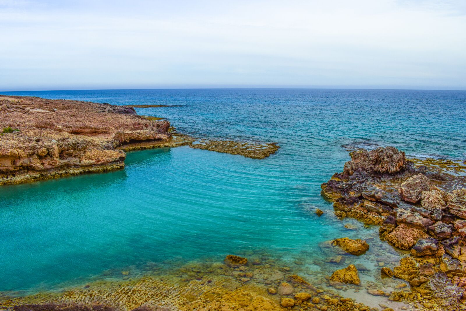 Nikon D3300 sample photo. Rocky coast, lagoon, turquoise photography