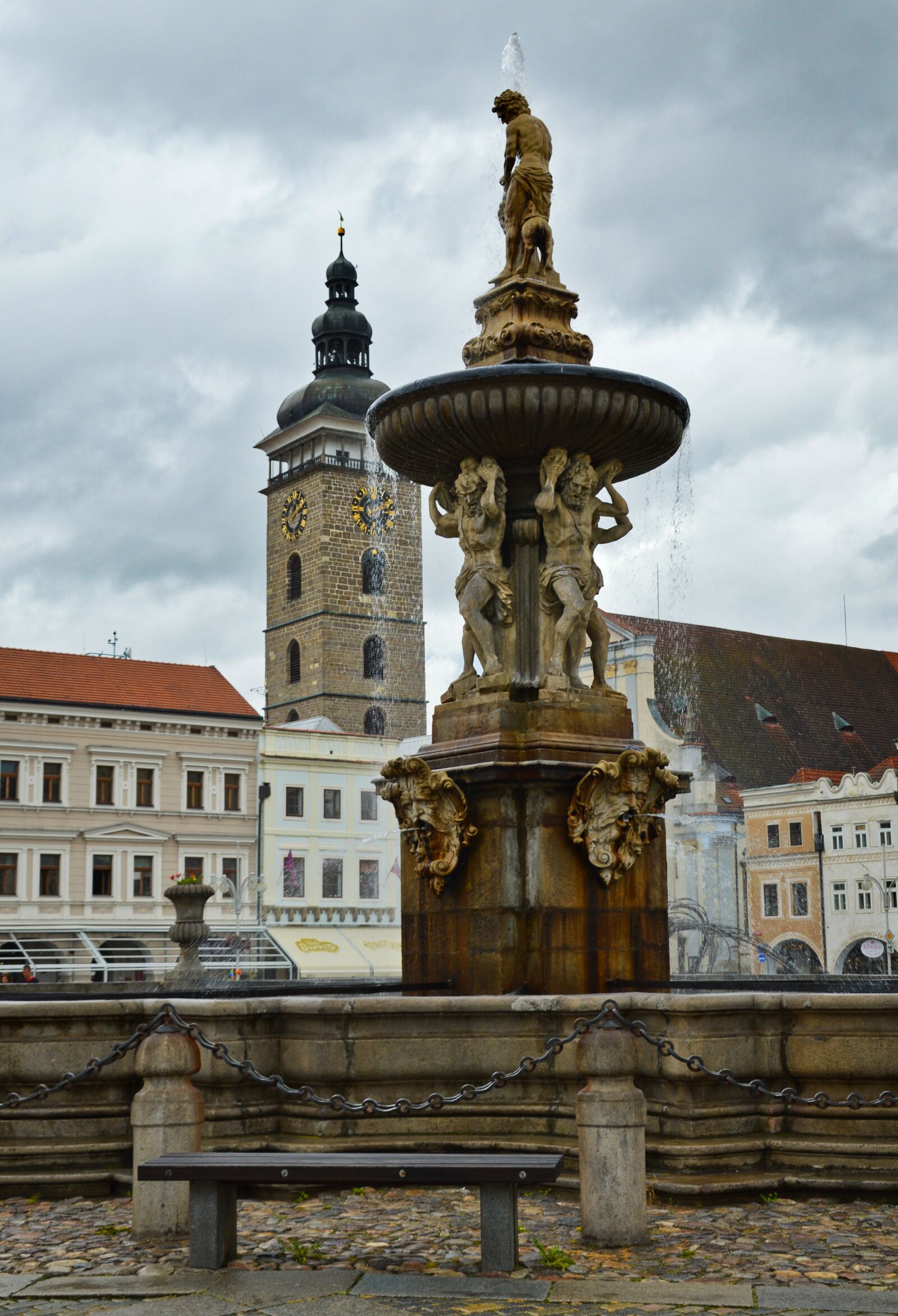 Nikon D3200 sample photo. Fountain, tower, architecture photography