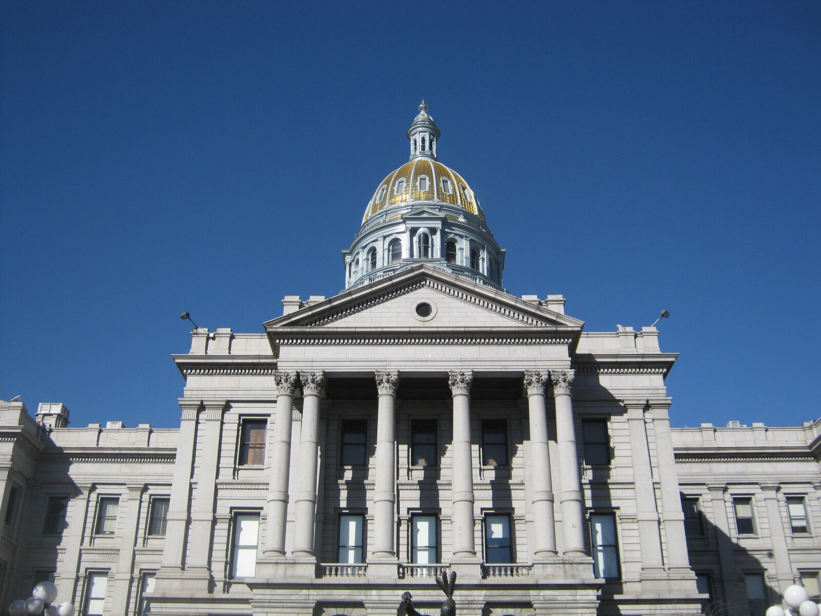 Canon PowerShot A480 sample photo. Denver, capitol, colorado photography