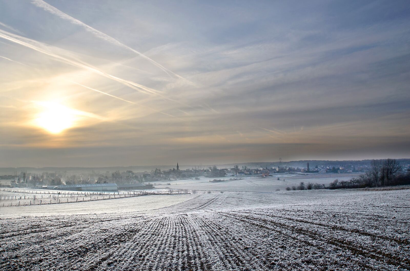 Nikon D5100 sample photo. Village, winter, landscape photography
