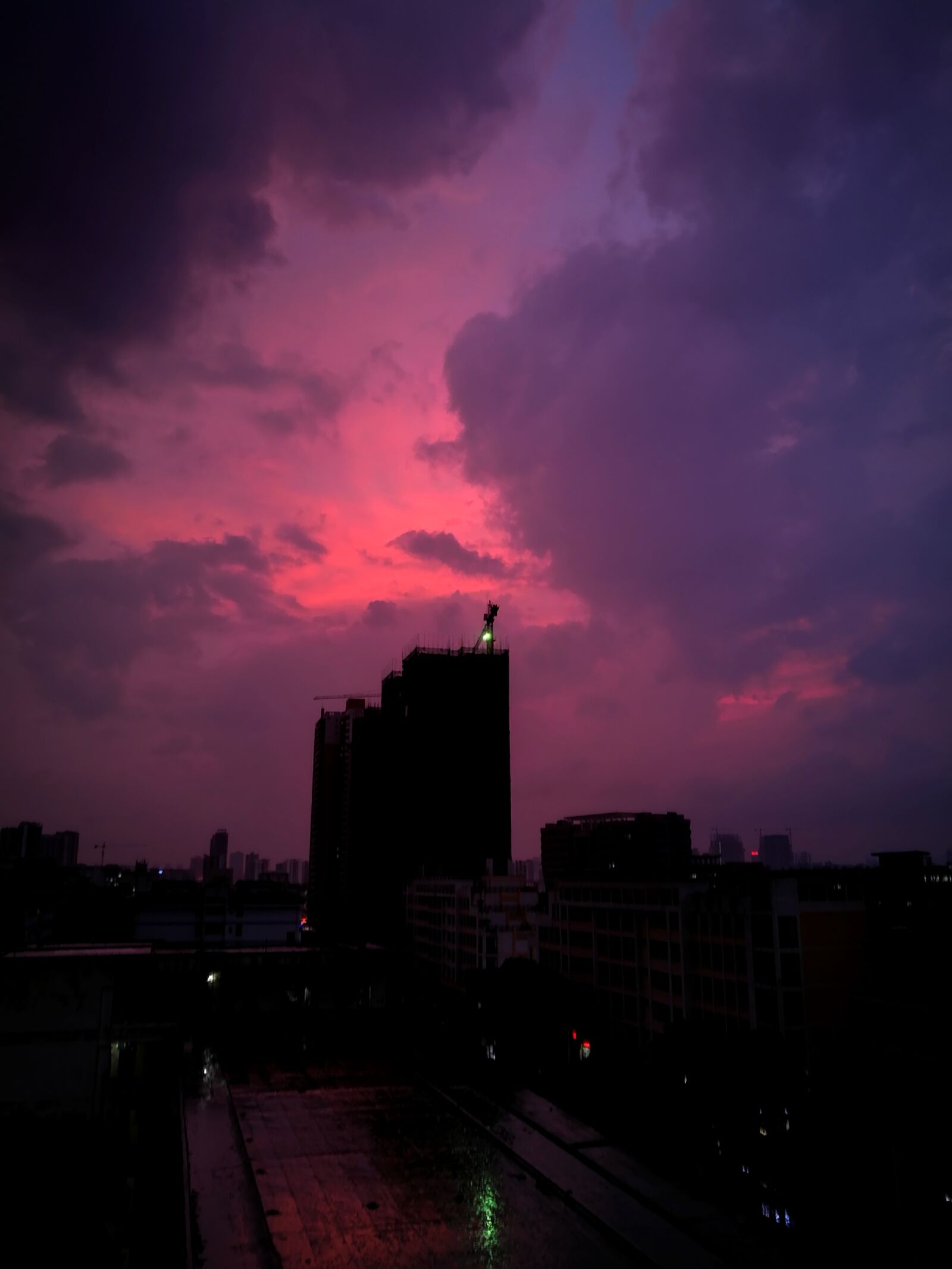 HUAWEI P9 sample photo. Rain, burning clouds, fantasy photography