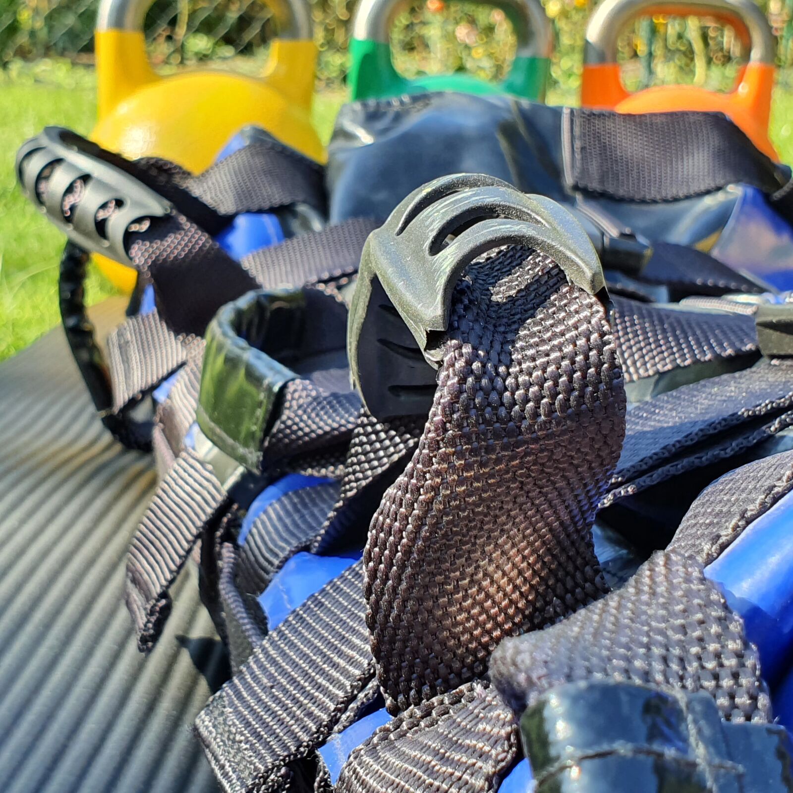 Samsung SM-G973F sample photo. Workout, kettlebell, sandbag photography