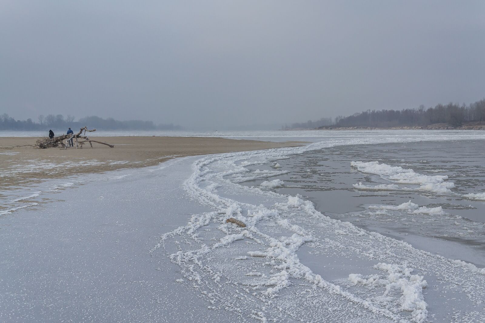 Nikon D3100 sample photo. River, frozen, winter photography