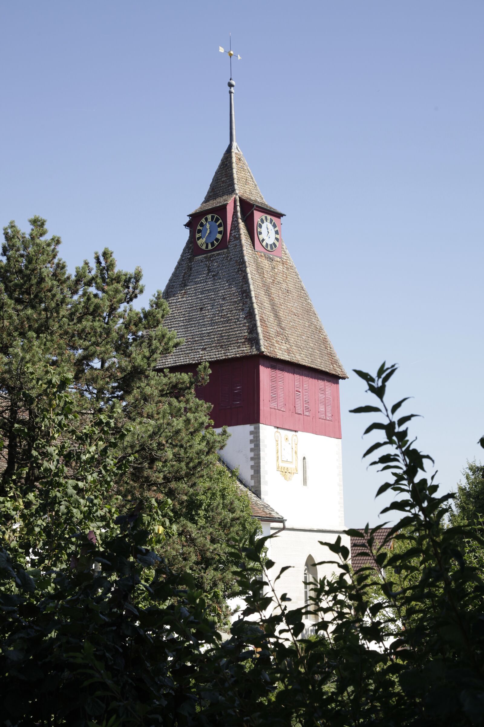 Canon EOS 5D Mark II sample photo. Steeple, rümlang, church photography