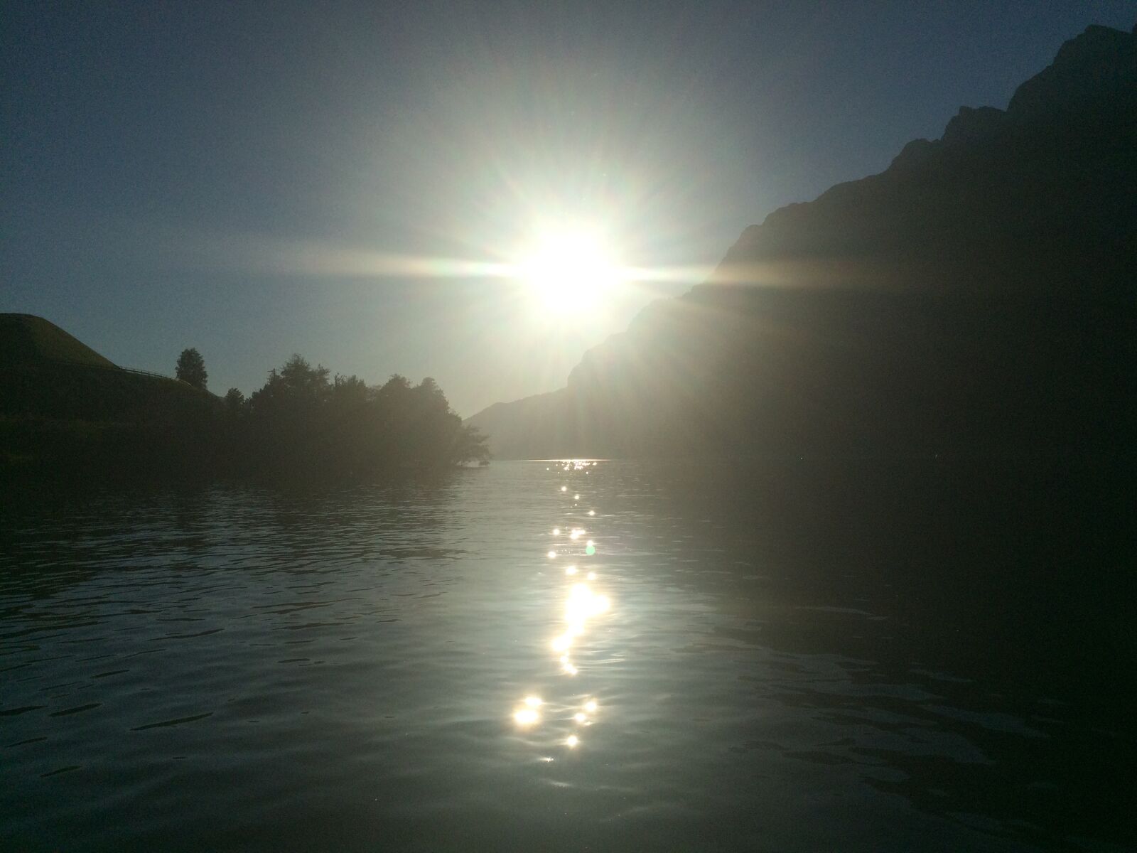 iPhone 5s back camera 4.15mm f/2.2 sample photo. Lake walen, sunset, lake photography