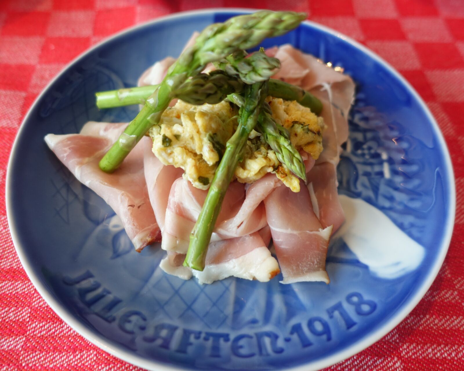 Sony Cyber-shot DSC-RX100 IV sample photo. Cured ham, asparagus, green photography