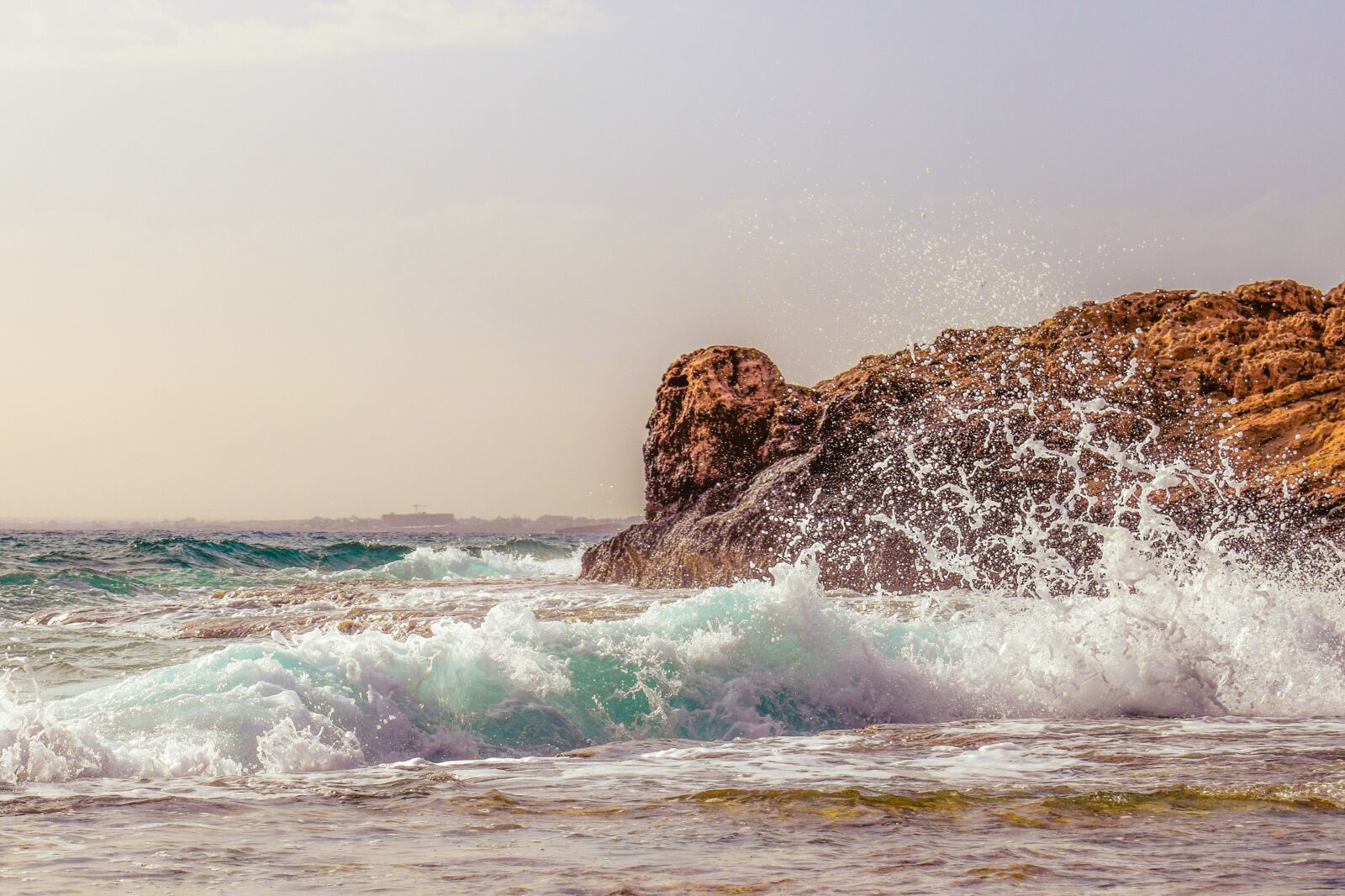 Nikon D3300 sample photo. Rocky coast, waves, sea photography
