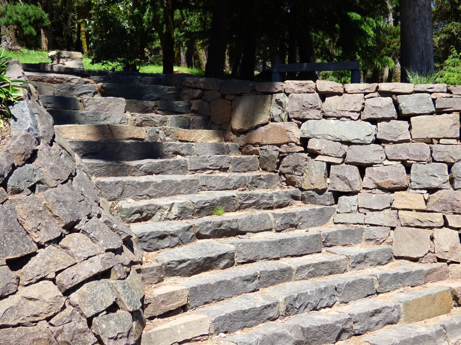 Panasonic Lumix DMC-FZ70 sample photo. Stone steps, natural stone photography