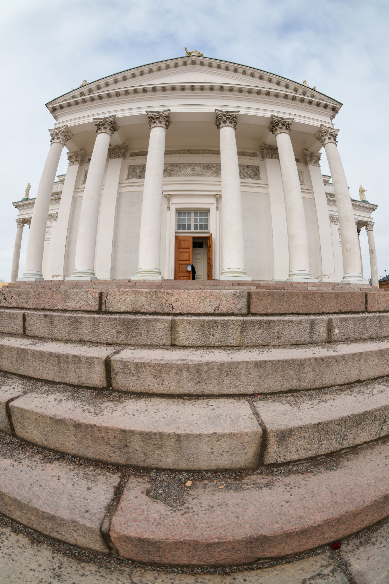 Sigma 15mm F1.4 DG DN Diagonal Fisheye Art sample photo. Staircase church photography