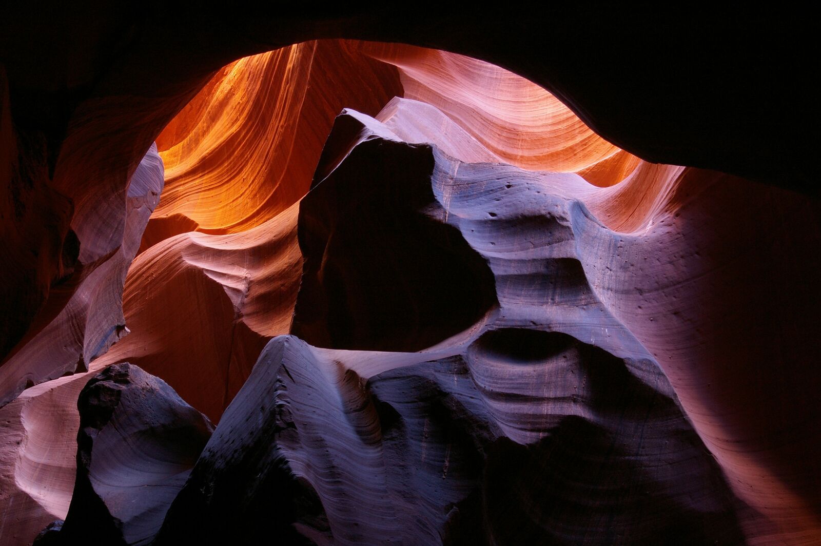 Pentax K100D sample photo. Canyon, antelope canyon, desert photography