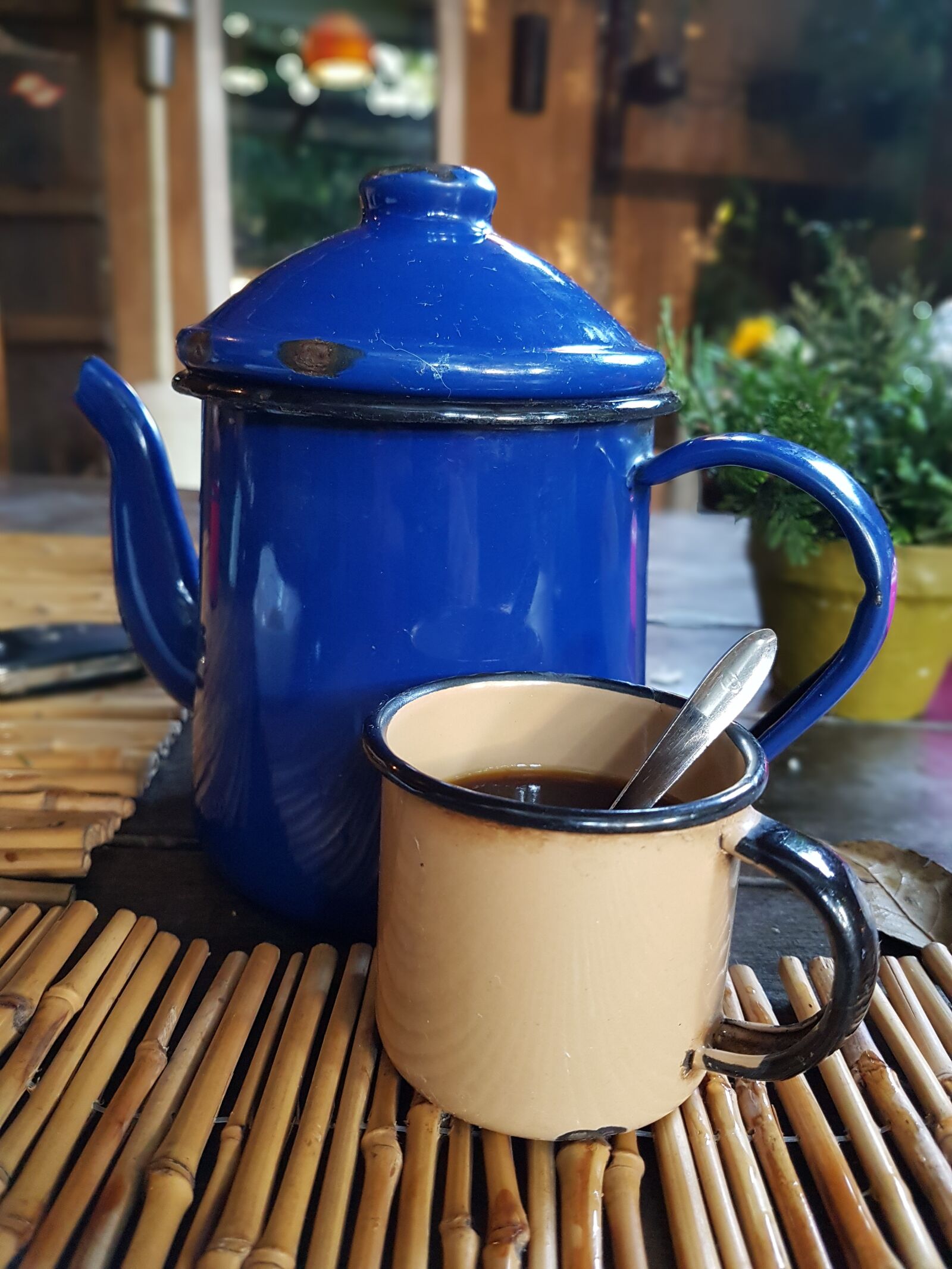 Samsung Galaxy S7 Edge sample photo. Coffee, teapot, farm photography