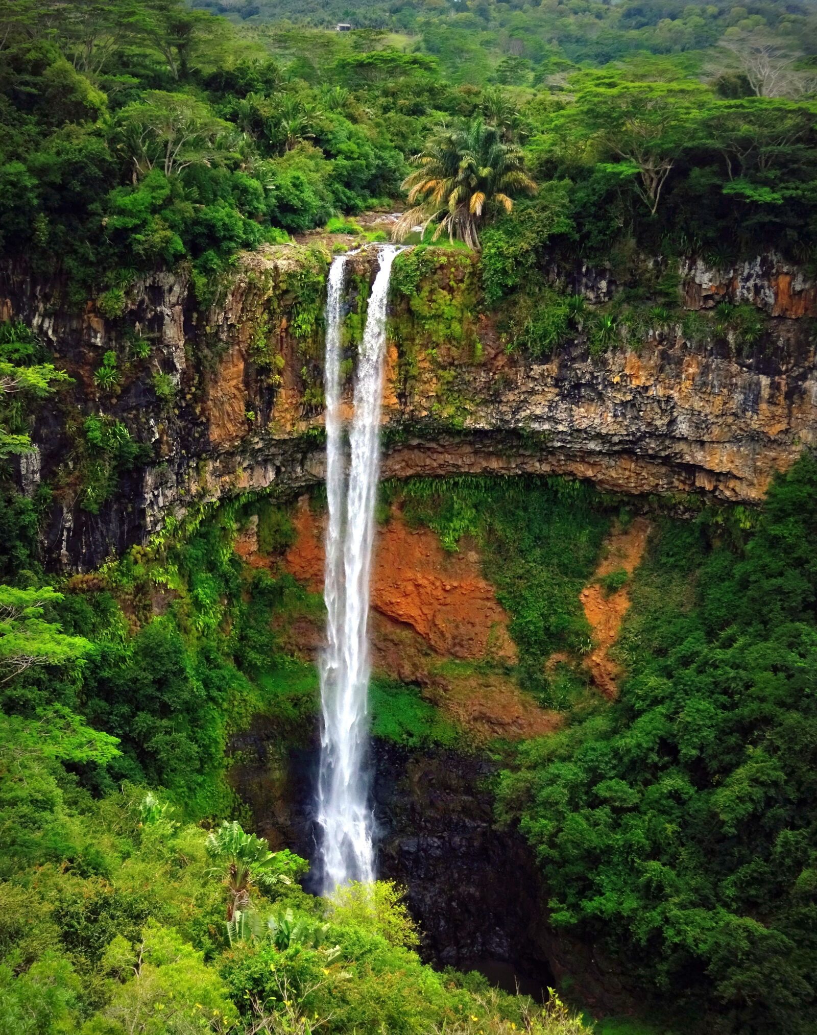 Sony Cyber-shot DSC-WX350 sample photo. Waterfall, mauritius, chamarel photography