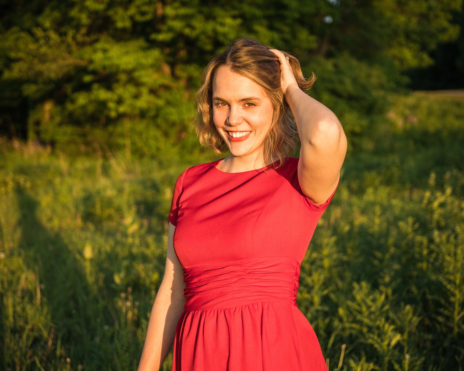 Canon 18-35mm F1.8 DC HSM | Art 013 sample photo. Portrait, red, female photography