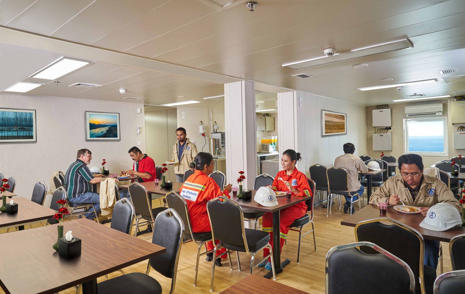 Sony a7R sample photo. Dining cabin, room, cafeteria photography