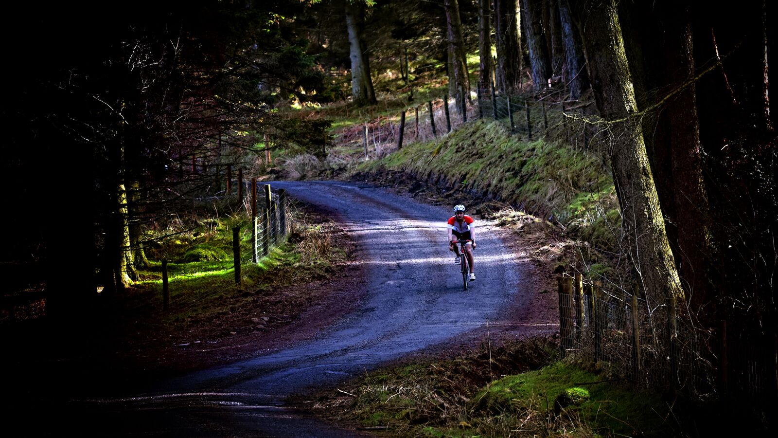 Nikon D7200 sample photo. Cyclist, landscape, hill photography