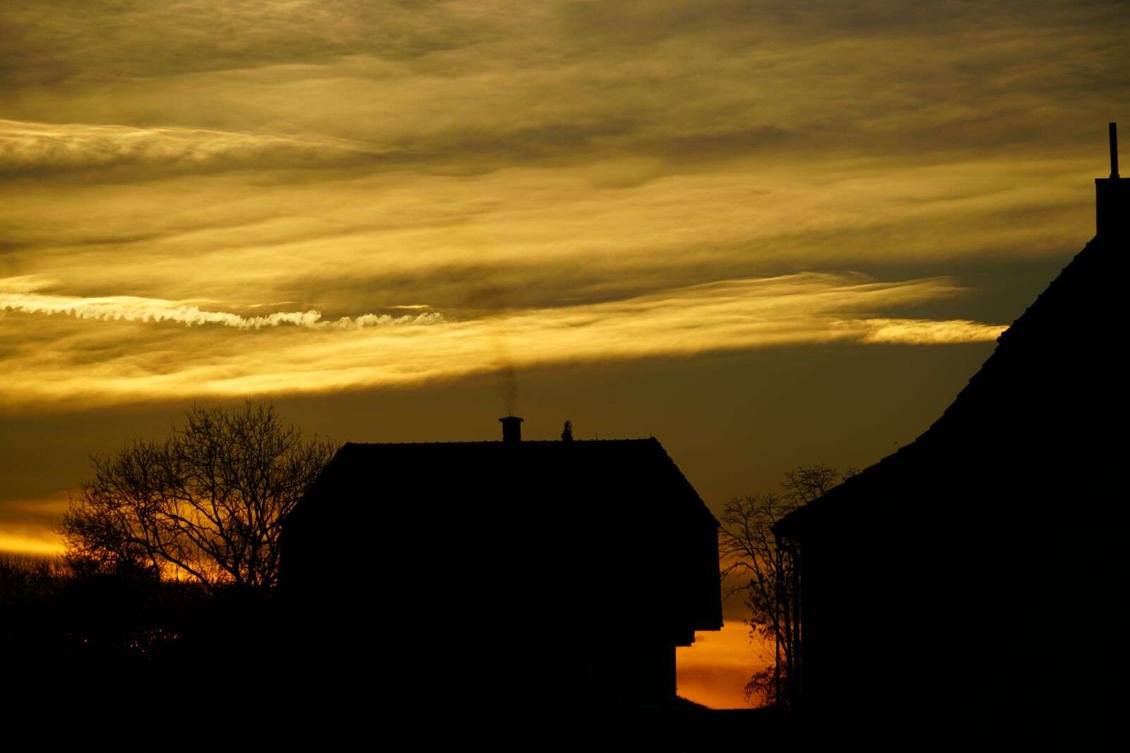 Sony FE 24-240mm F3.5-6.3 OSS sample photo. Abendstimmung, sunset, winter mood photography