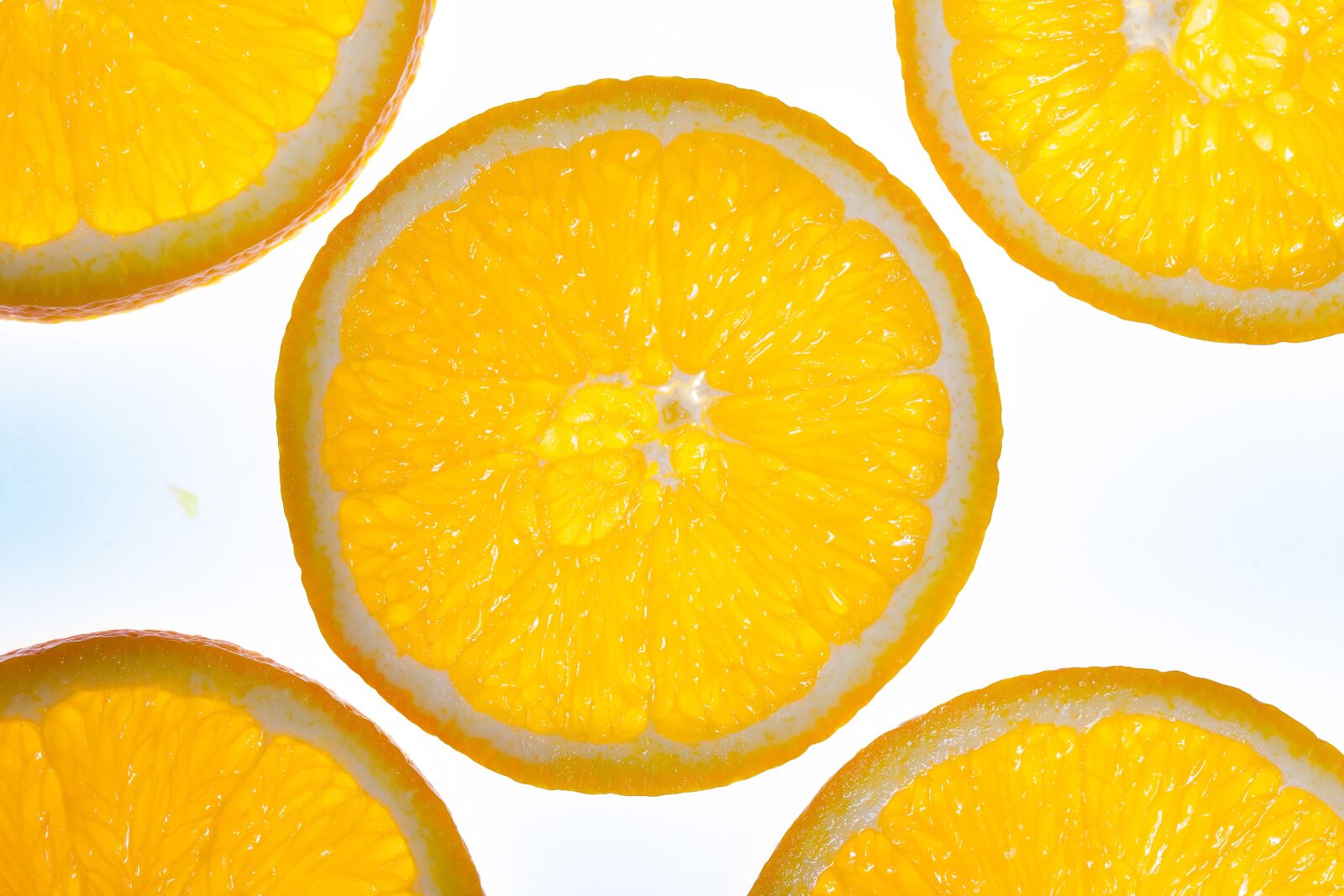 Canon EOS 5D Mark II sample photo. Oranges, orange slices, fruit photography
