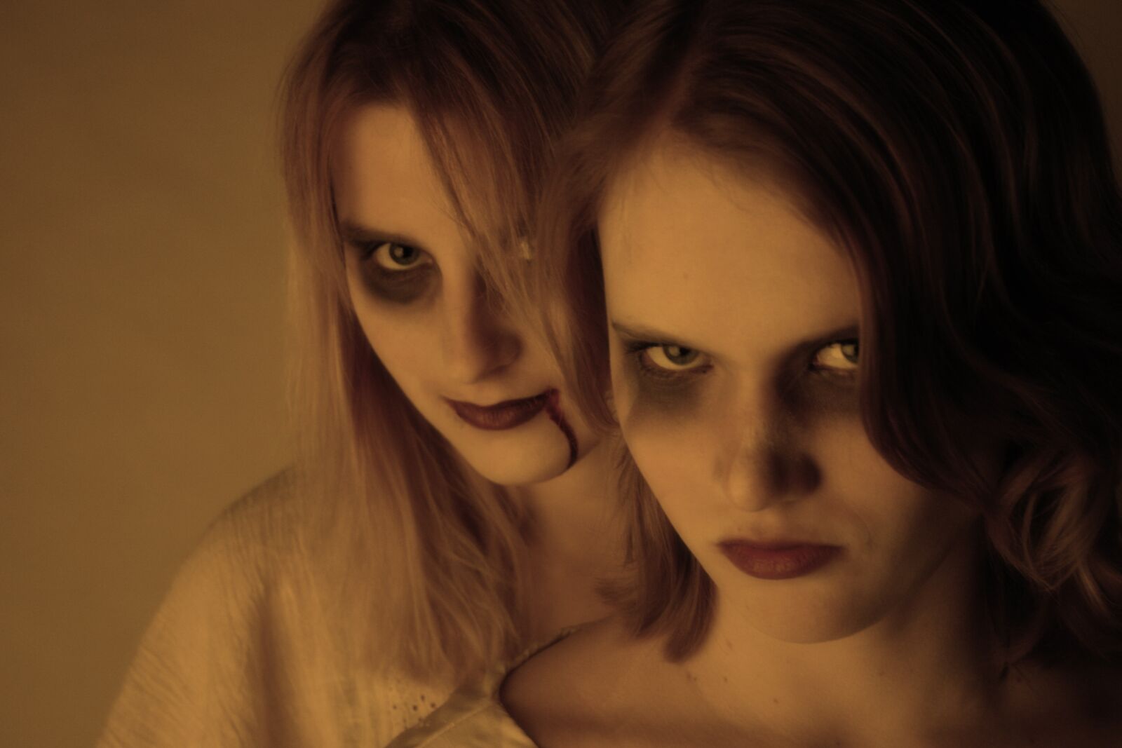 Canon EOS 20D sample photo. Mirror, scary, make-up photography