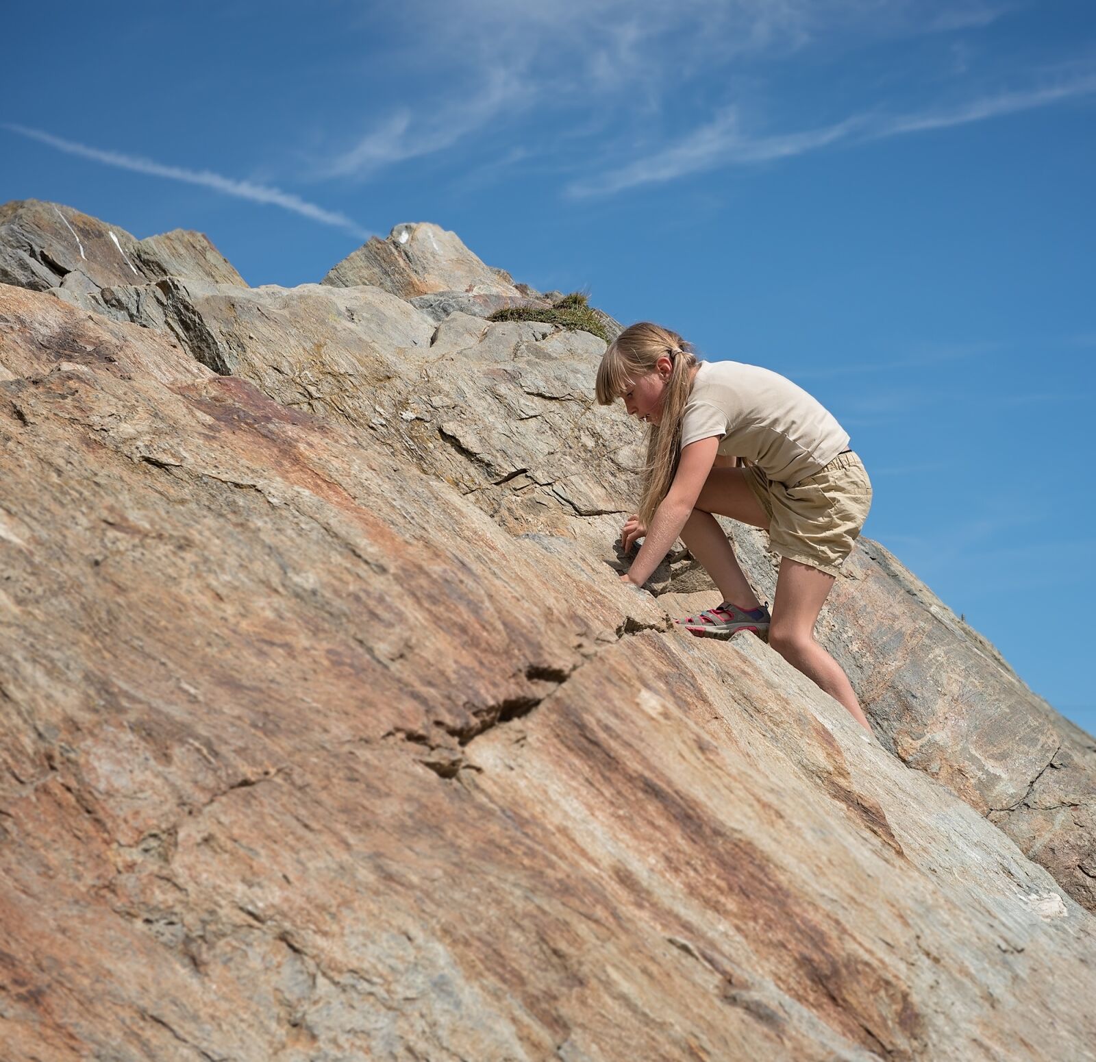 Nikon D750 sample photo. Child, girl, climb photography