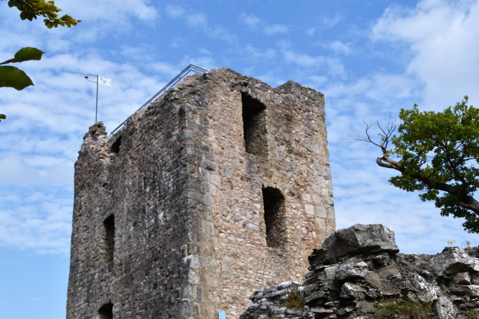 Nikon D5600 sample photo. Castle ruins, blue sky photography