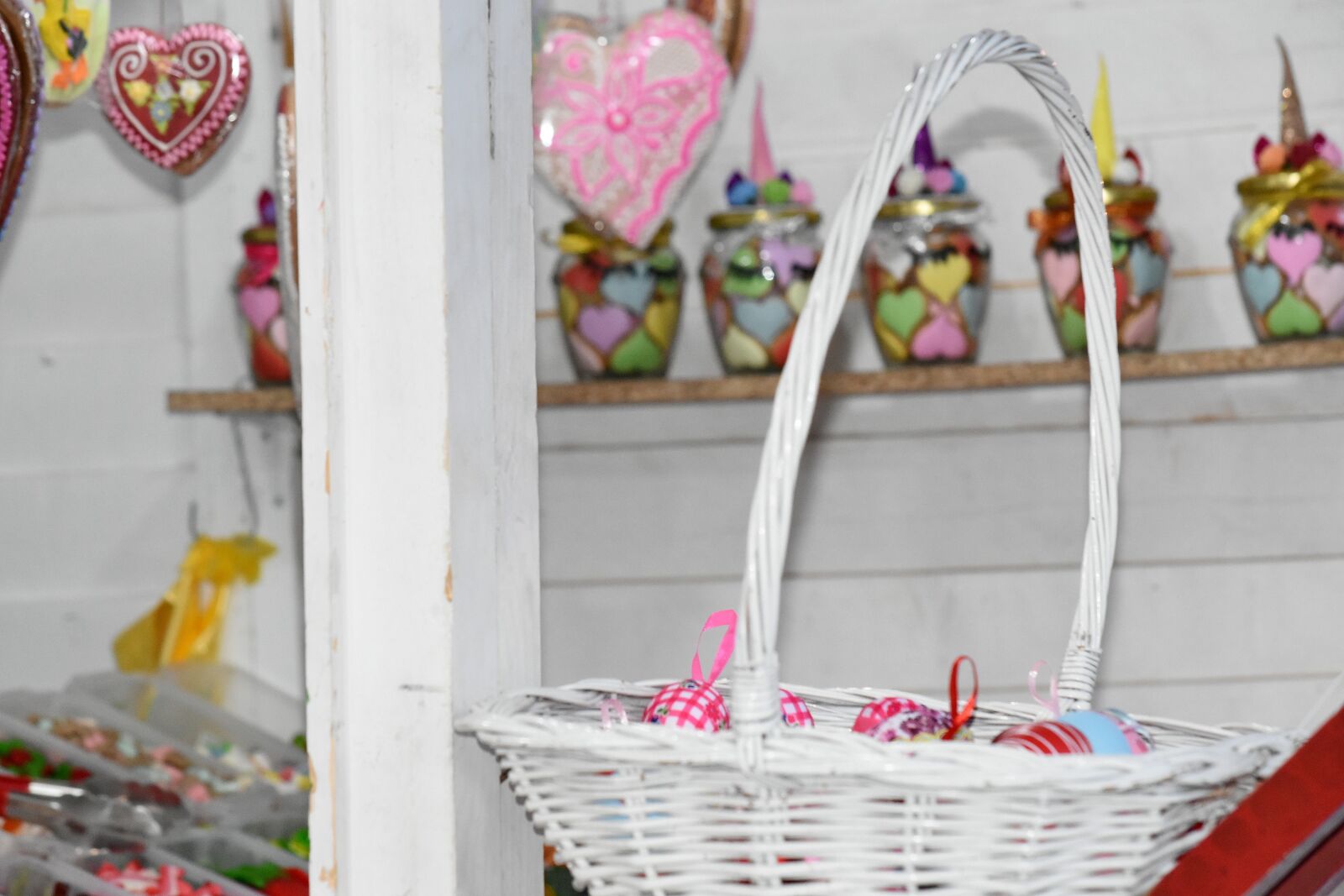 Nikon D5500 sample photo. Decoration, easter, wicker basket photography