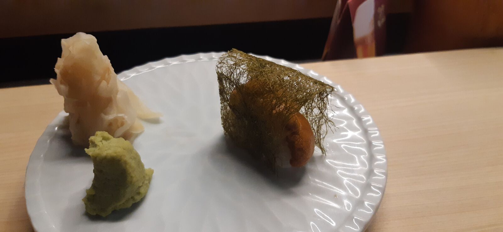 Samsung Galaxy A30 sample photo. Sushi, sea urchins, japanese photography