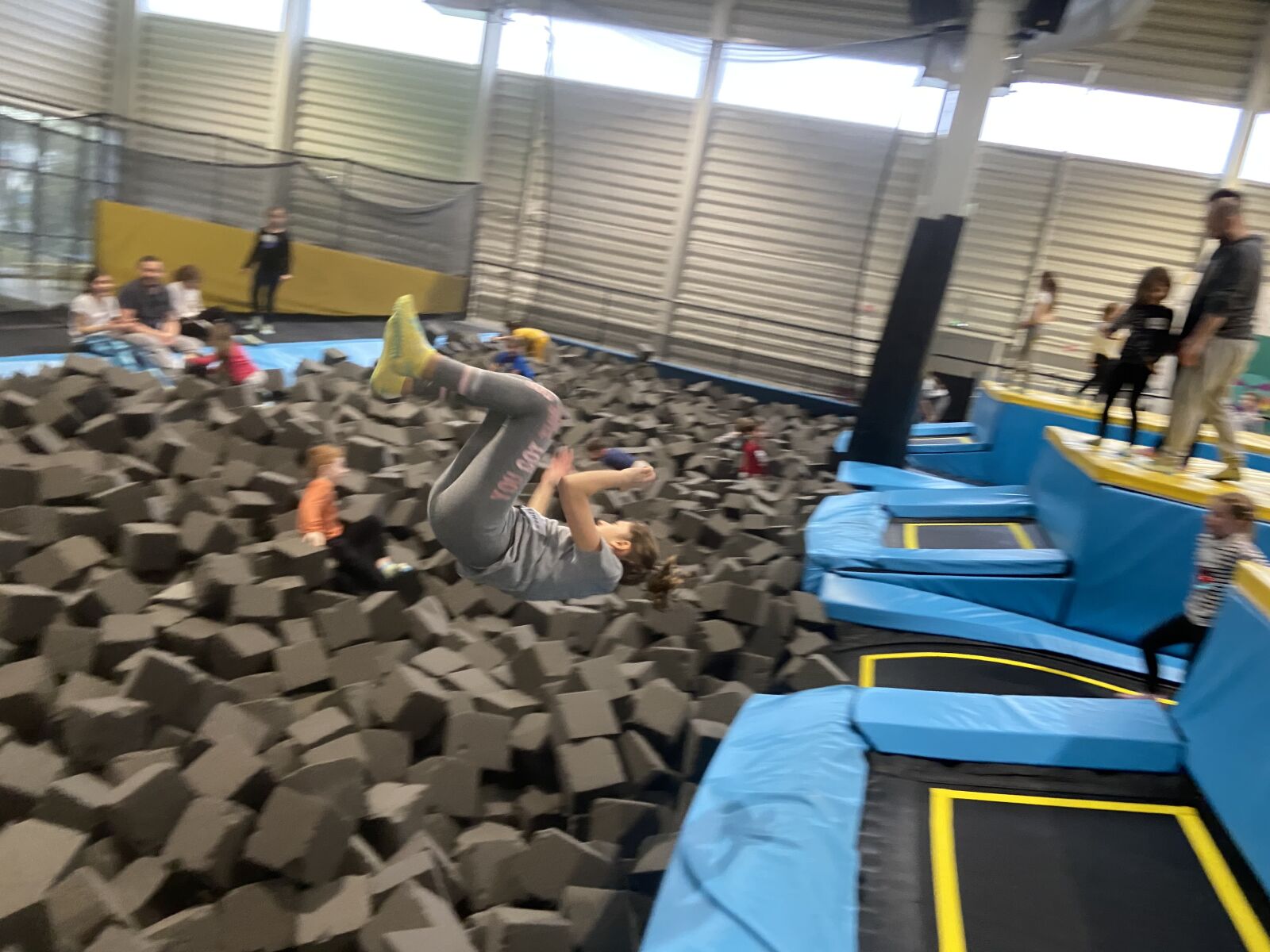 Apple iPhone 11 sample photo. Trampoline, park, jump photography