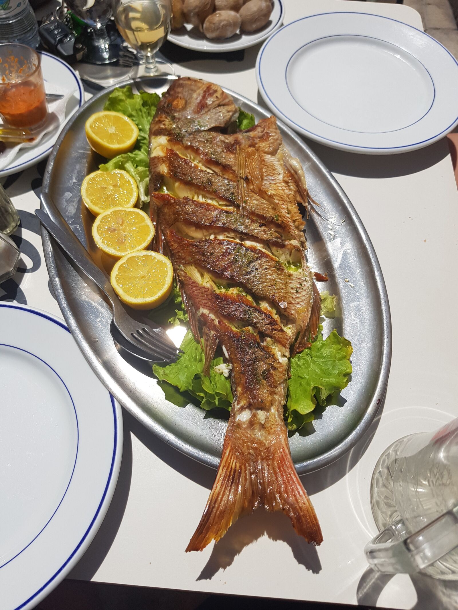 Samsung Galaxy S8 sample photo. Fish, restaurant, eat photography